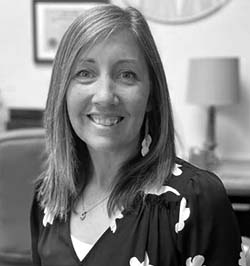 black and white image of Angela Anderson