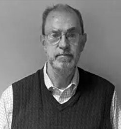 black and white image of Don Ackerman