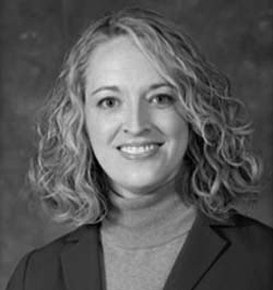 black and white image of Tricia Pycraft