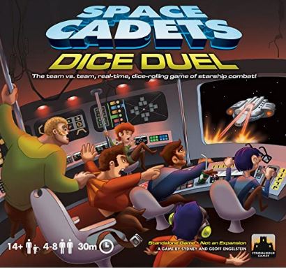 Picture of the Space Cadets Dice Duel game box.