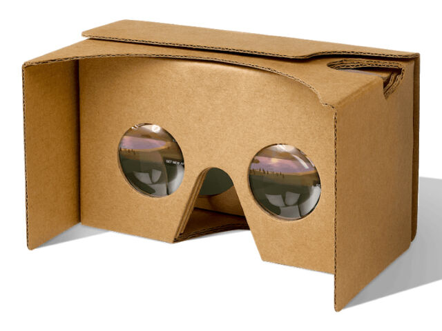 Picture of the Virtual Reality Viewer Unofficial Cardboard.