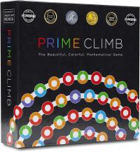 Black box labeled Prime Climb. Math game.