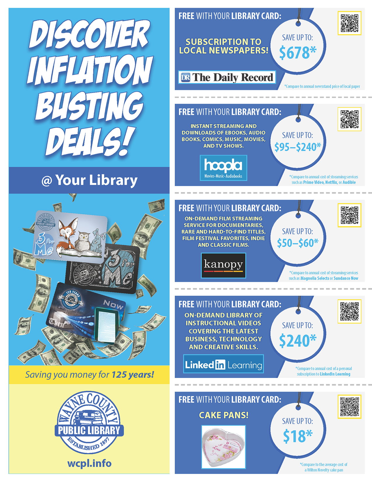Discover Inflation Busting Deals at Your Library 1